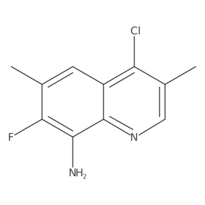 4-Chloro-7-fluoro-3,6-dimethylquinolin-8-amine Structure