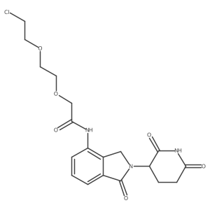 Lenalidomide-acetamido-O-PEG1-C2-Cl Structure