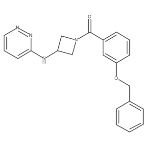 N-{1-[3-(benzyloxy)benzoyl]azetidin-3-yl}pyridazin-3-amine Structure