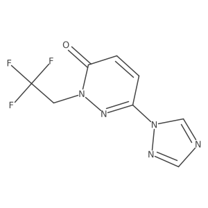 6-(1H-1,2,4-triazol-1-yl)-2-(2,2,2-trifluoroethyl)pyridazin-3(2H)-one Structure