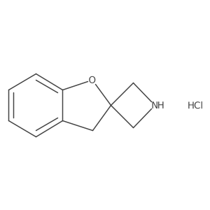 3'H-spiro[azetidine-3,2'-[1]benzofuran] hydrochloride结构式