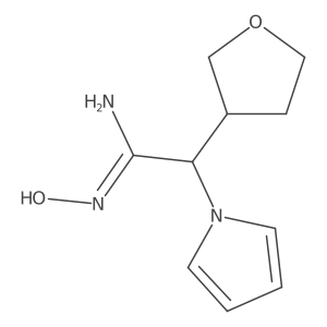 (Z)-N'-hydroxy-2-(1H-pyrrol-1-yl)-2-(tetrahydrofuran-3-yl)acetimidamide Structure