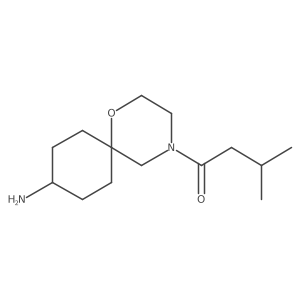 1-{9-Amino-1-oxa-4-azaspiro[5.5]undecan-4-yl}-3-methylbutan-1-one Structure