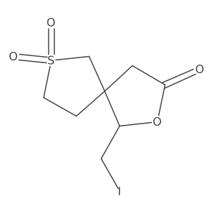 1-(Iodomethyl)-2-oxa-7lambda6-thiaspiro[4.4]nonane-3,7,7-trione结构式