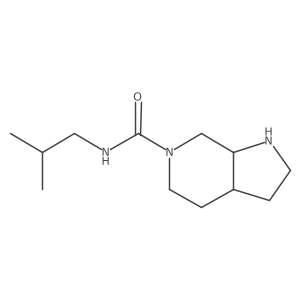 rac-(3aR,7aR)-N-(2-methylpropyl)-octahydro-1H-pyrrolo[2,3-c]pyridine-6-carboxamide Structure