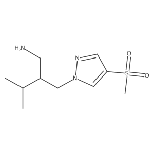 1-[2-(aminomethyl)-3-methylbutyl]-4-methanesulfonyl-1H-pyrazole Structure