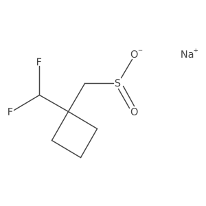 Sodium [1-(difluoromethyl)cyclobutyl]methanesulfinate结构式