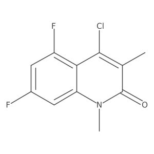 4-Chloro-5,7-difluoro-1,3-dimethyl-1,2-dihydroquinolin-2-one结构式