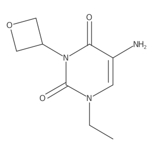 5-Amino-1-ethyl-3-(oxetan-3-yl)-1,2,3,4-tetrahydropyrimidine-2,4-dione Structure