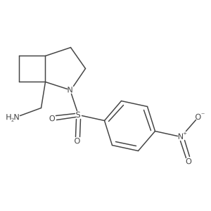 1-[2-(4-Nitrobenzenesulfonyl)-2-azabicyclo[3.2.0]heptan-1-yl]methanamine Structure