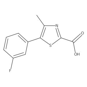 5-(3-Fluorophenyl)-4-methyl-1,3-thiazole-2-carboxylic acid Structure