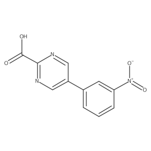 5-(3-Nitrophenyl)pyrimidine-2-carboxylic acid Structure
