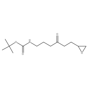 tert-butyl N-[6-(oxiran-2-yl)-4-oxohexyl]carbamate结构式
