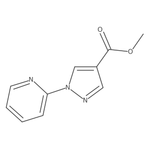 methyl 1-(pyridin-2-yl)-1H-pyrazole-4-carboxylate结构式