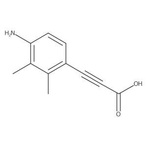 3-(4-Amino-2,3-dimethylphenyl)prop-2-ynoic acid Structure