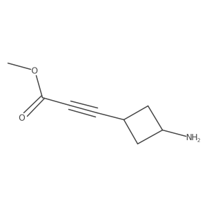 Methyl 3-(3-aminocyclobutyl)prop-2-ynoate结构式