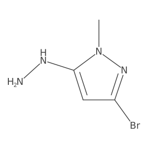 3-bromo-5-hydrazinyl-1-methyl-1H-pyrazole Structure