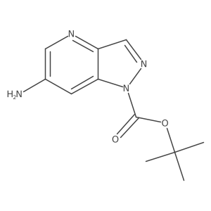 tert-Butyl 6-amino-1H-pyrazolo[4,3-b]pyridine-1-carboxylate Structure