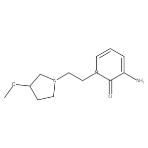 3-Amino-1-(2-(3-methoxypyrrolidin-1-yl)ethyl)pyridin-2(1H)-one结构式