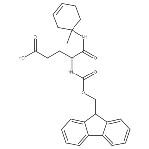 4-({[(9H-fluoren-9-yl)methoxy]carbonyl}amino)-4-[(1-methylcyclohex-3-en-1-yl)carbamoyl]butanoic acid Structure