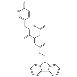 3-({[(9H-fluoren-9-yl)methoxy]carbonyl}amino)-3-{[(6-oxo-1,6-dihydropyridin-3-yl)methyl]carbamoyl}propanoic acid结构式