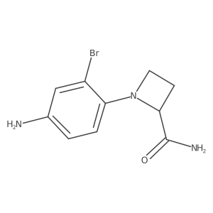 1-(4-Amino-2-bromophenyl)azetidine-2-carboxamide结构式
