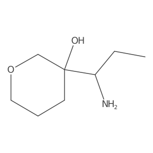 3-(1-Aminopropyl)oxan-3-ol结构式