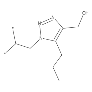[1-(2,2-difluoroethyl)-5-propyl-1H-1,2,3-triazol-4-yl]methanol Structure
