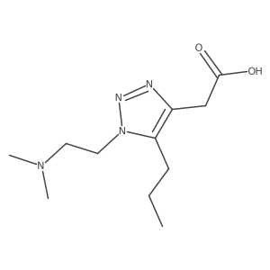 2-{1-[2-(dimethylamino)ethyl]-5-propyl-1H-1,2,3-triazol-4-yl}acetic acid结构式