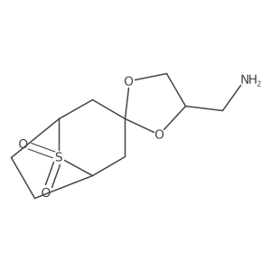 4'-(Aminomethyl)-8lambda6-thiaspiro[bicyclo[3.2.1]octane-3,2'-[1,3]dioxolane]-8,8-dione结构式