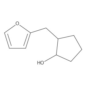 rac-(1R,2S)-2-[(furan-2-yl)methyl]cyclopentan-1-ol Structure