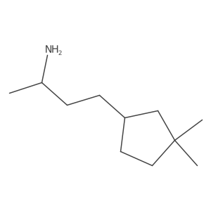 (2R)-4-(3,3-dimethylcyclopentyl)butan-2-amine结构式
