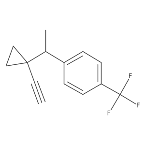 1-[1-(1-Ethynylcyclopropyl)ethyl]-4-(trifluoromethyl)benzene结构式