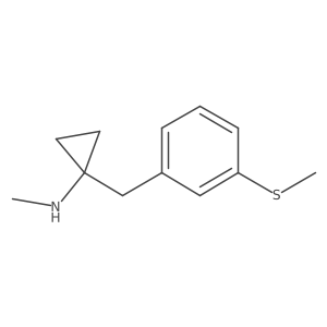 N-methyl-1-{[3-(methylsulfanyl)phenyl]methyl}cyclopropan-1-amine结构式