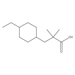 3-(4-Ethylcyclohexyl)-2,2-dimethylpropanoic acid Structure