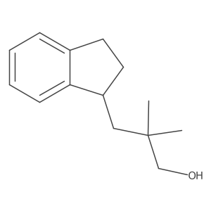 3-(2,3-dihydro-1H-inden-1-yl)-2,2-dimethylpropan-1-ol结构式