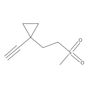1-Ethynyl-1-(2-methanesulfonylethyl)cyclopropane结构式