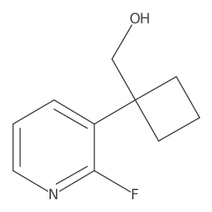 [1-(2-Fluoropyridin-3-yl)cyclobutyl]methanol Structure