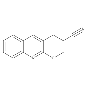 3-(2-Methoxyquinolin-3-yl)propanenitrile Structure