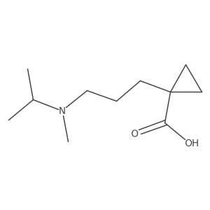 1-{3-[Methyl(propan-2-yl)amino]propyl}cyclopropane-1-carboxylic acid Structure
