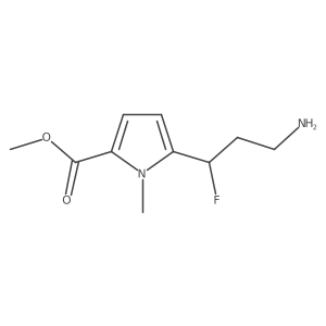 methyl 5-(3-amino-1-fluoropropyl)-1-methyl-1H-pyrrole-2-carboxylate结构式