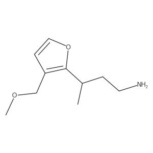 3-[3-(Methoxymethyl)furan-2-yl]butan-1-amine Structure