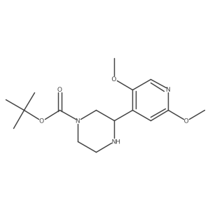 Tert-butyl 3-(2,5-dimethoxypyridin-4-yl)piperazine-1-carboxylate Structure