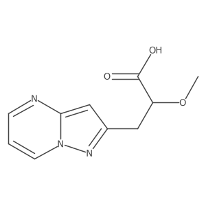 2-Methoxy-3-{pyrazolo[1,5-a]pyrimidin-2-yl}propanoic acid结构式