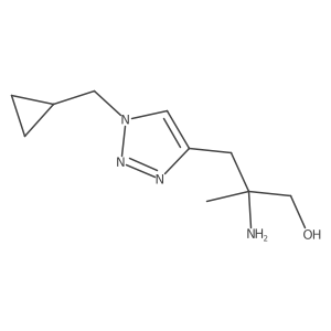 2-amino-3-[1-(cyclopropylmethyl)-1H-1,2,3-triazol-4-yl]-2-methylpropan-1-ol Structure