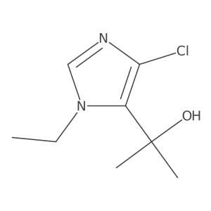 2-(4-chloro-1-ethyl-1H-imidazol-5-yl)propan-2-ol Structure