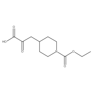 3-[1-(Ethoxycarbonyl)piperidin-4-yl]-2-oxopropanoic acid Structure