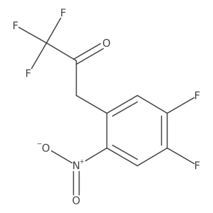 3-(4,5-Difluoro-2-nitrophenyl)-1,1,1-trifluoropropan-2-one结构式