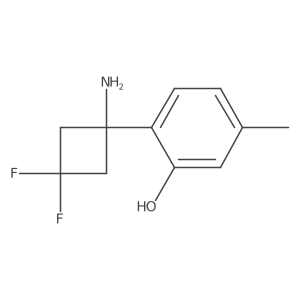 2-(1-Amino-3,3-difluorocyclobutyl)-5-methylphenol Structure