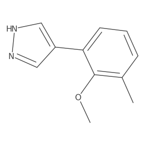 4-(2-methoxy-3-methylphenyl)-1H-pyrazole结构式